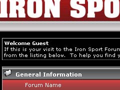 Iron Sport Forum