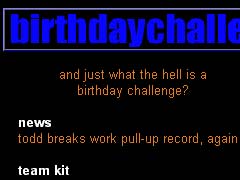 Birthday Challenge
