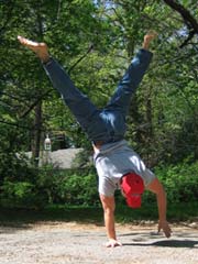 One armed handstand