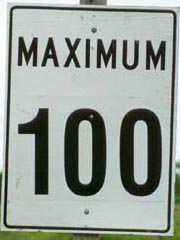 Speed sign
