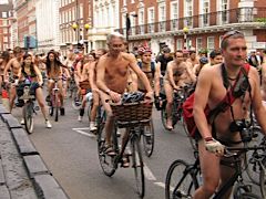 Naked bike riders