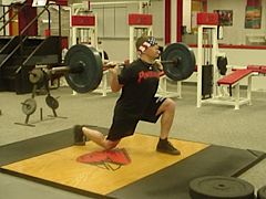 Barbell lunge