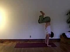 Performing handstand