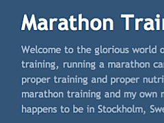Marathon Training and Nutrition