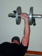 One-armed dumbbell bench press