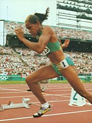 A very determined Cathy Freeman