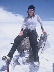 Danielle Fisher at the Elbrus summit.