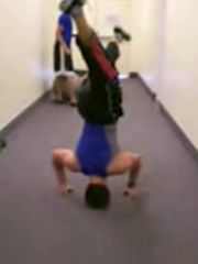 Headstand with a twist